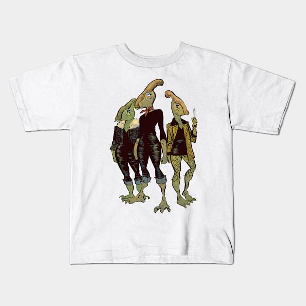 Parasaurolophus Girls Kids T-Shirt by jesse.lonergan